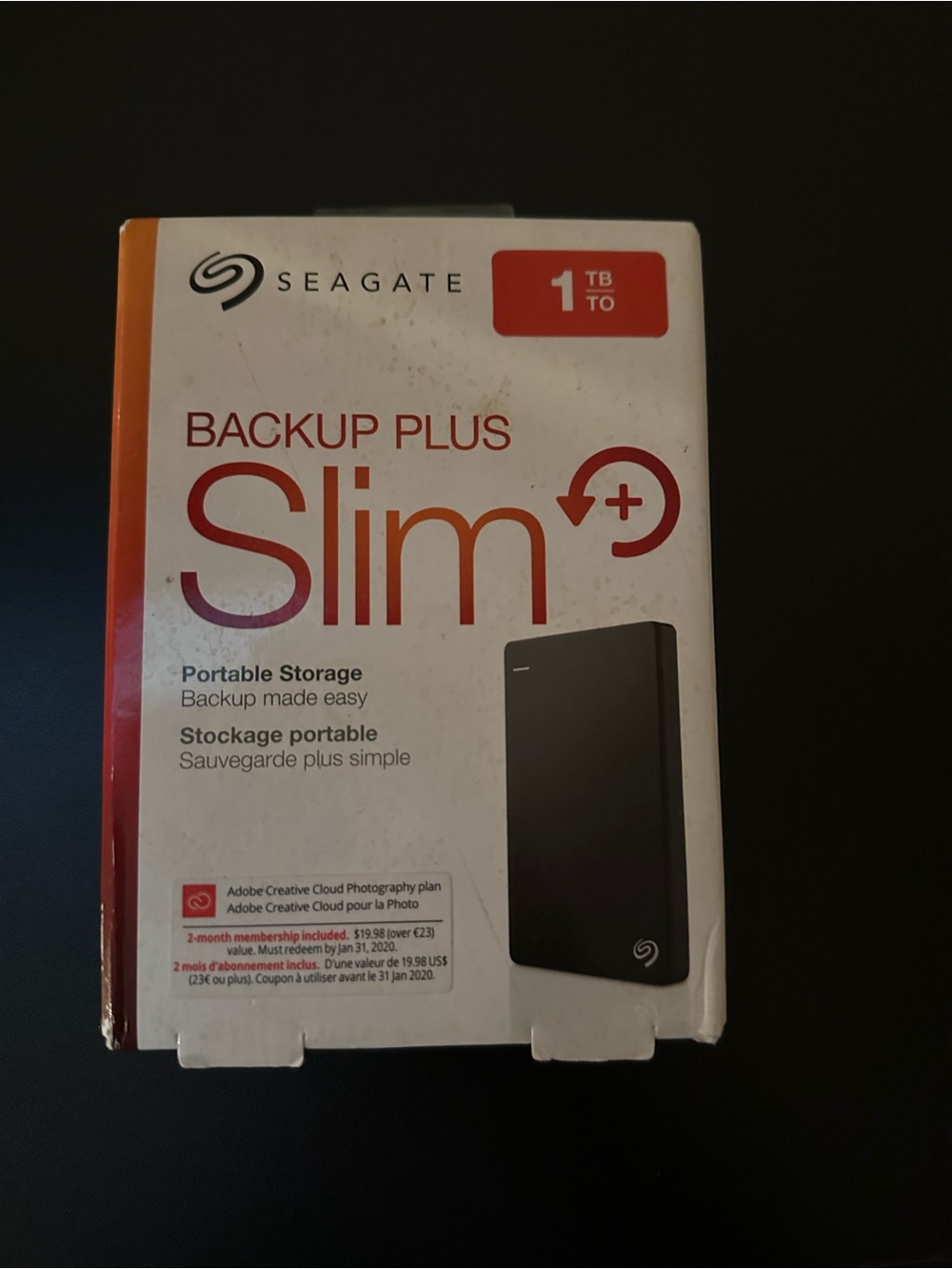Backup Plus Slim 1TB Portable External Hard Drive - Black